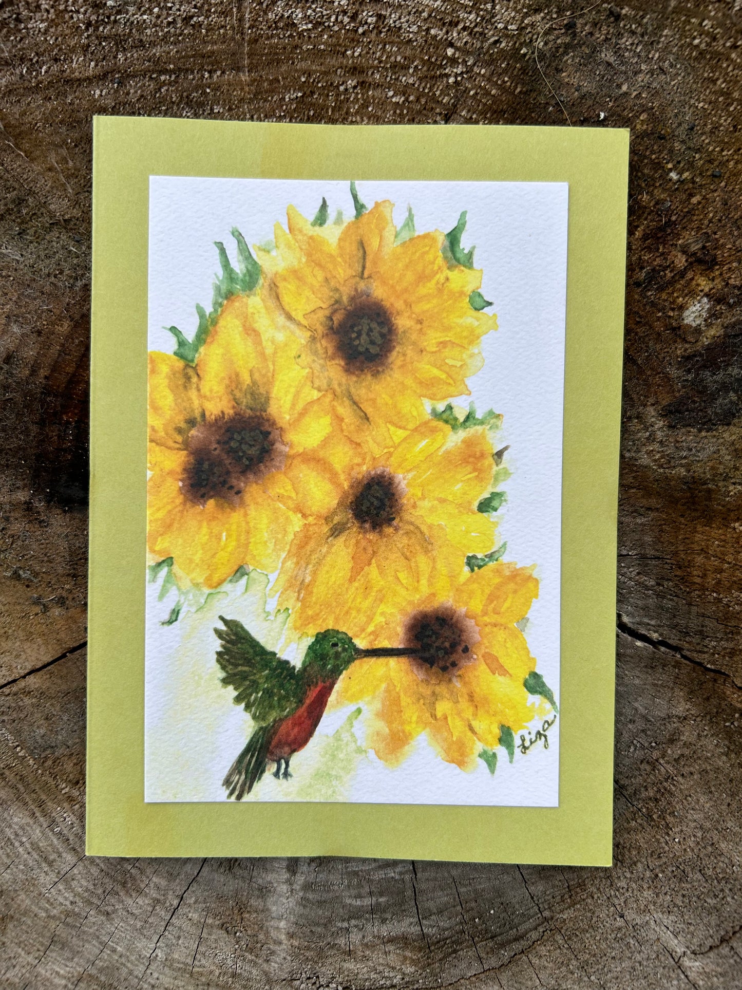 Sunflower- 5 cards