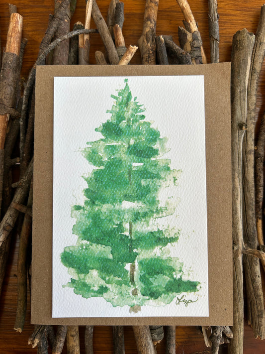 One Pine Tree- 5 cards