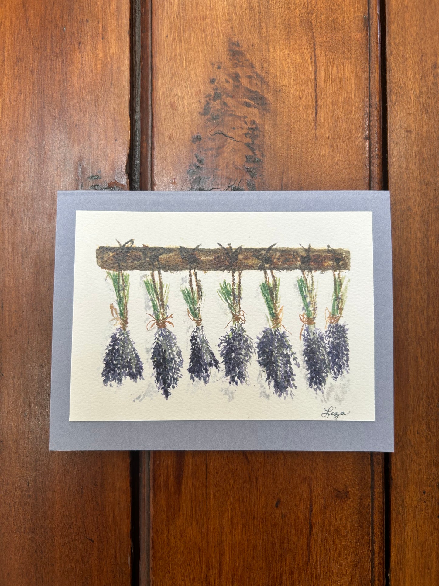 Hanging Lavender- 1 card